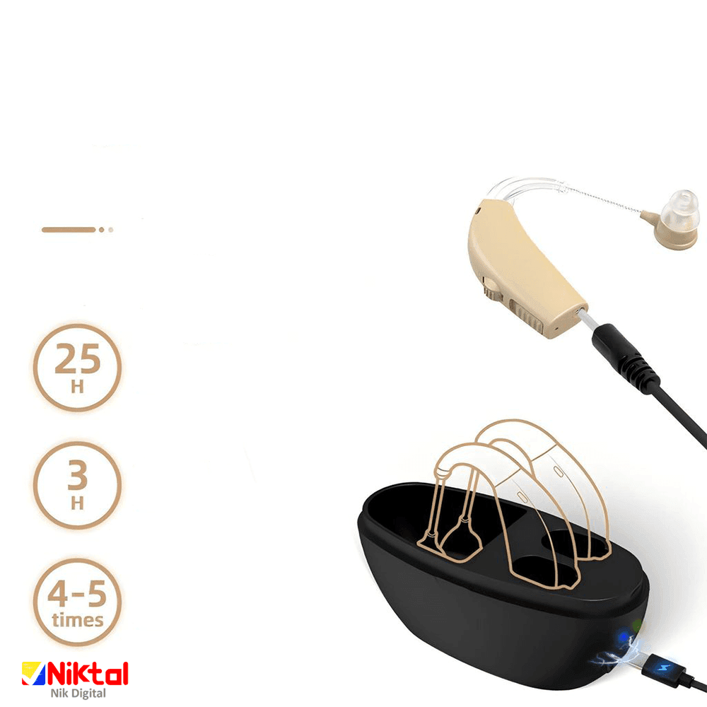 سمعک پشت گوشی آیجویر مدل GM-311 | با قابلیت حذف نویز هوشمند — تصویر ۶