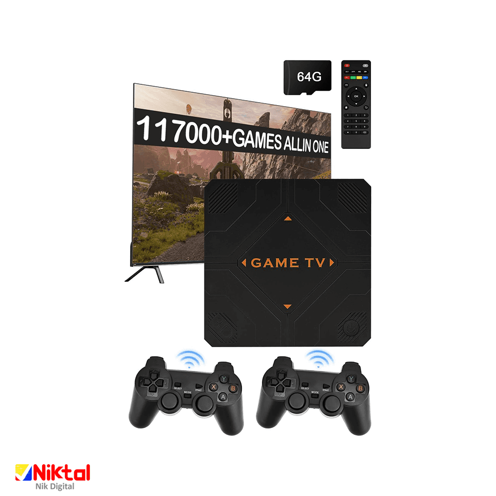 کنسول بازی مدل SF02 | با کیفیت خروجی نمایش 4K و 40,000 بازی داخلی