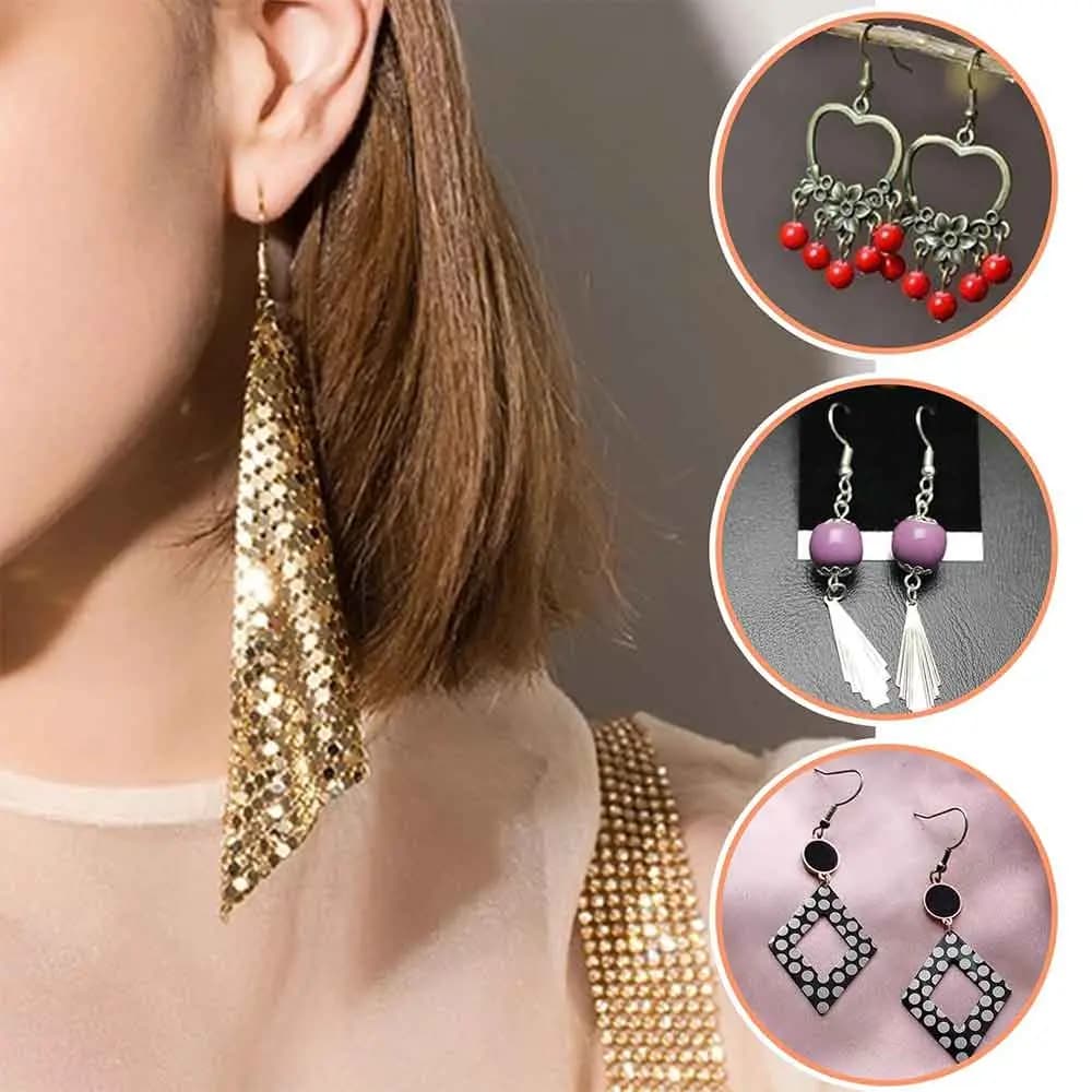 گیره گوشواره عصایی همراه با قفل بسته 10 عددی — تصویر ۵