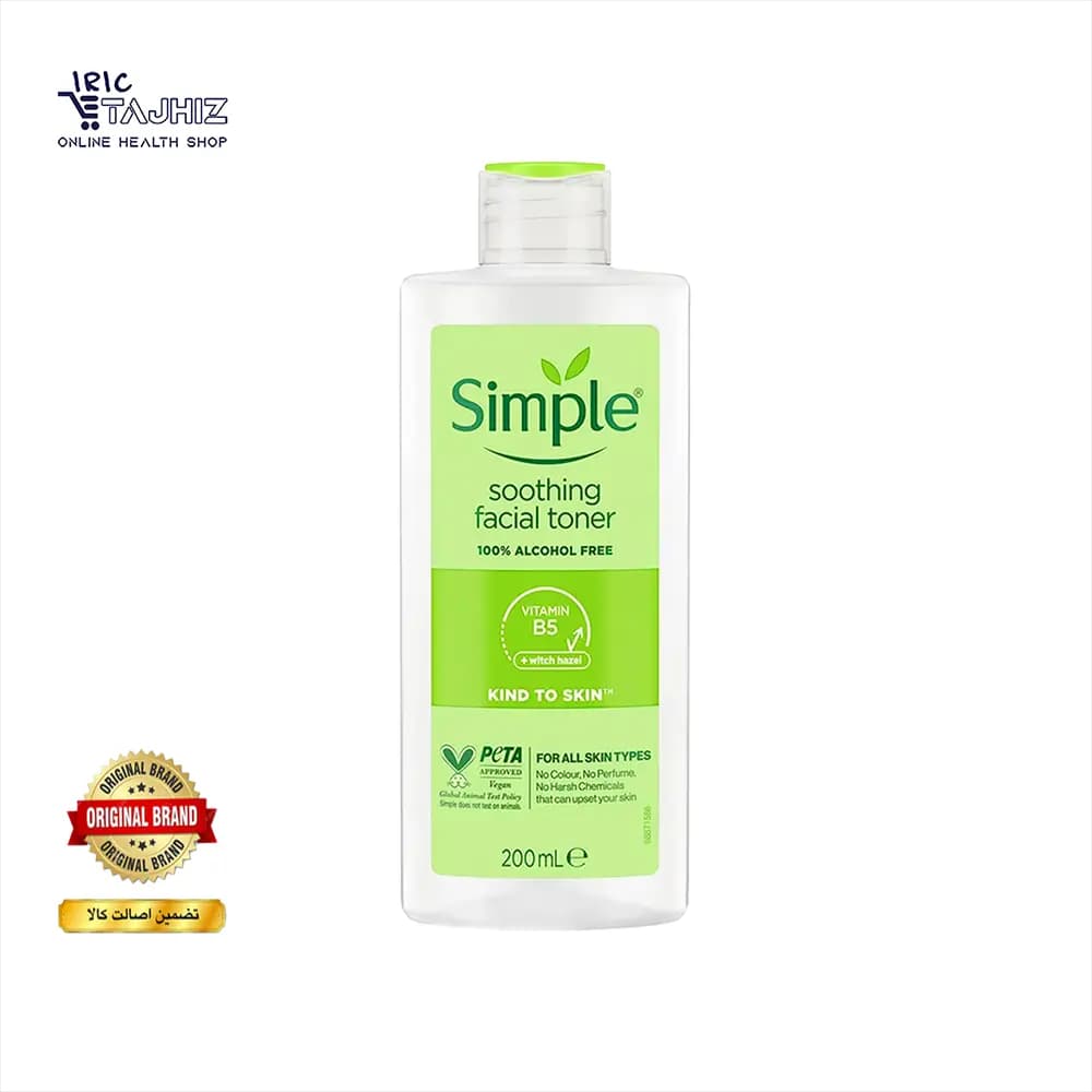 تونر انواع پوست سیمپل مدل kind to skin