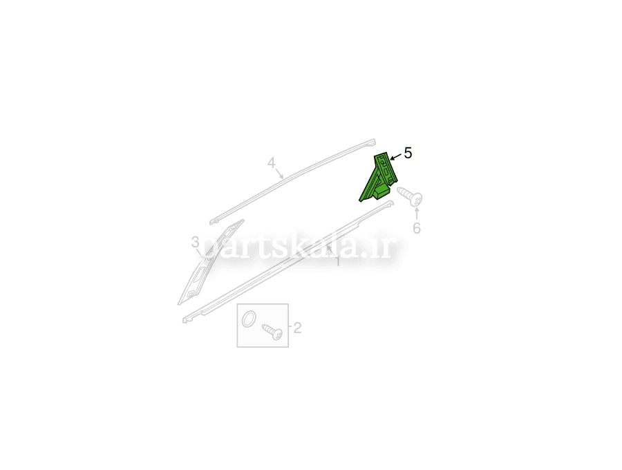 کلاف بیرونی درب جلو چپ سوناتا LF هیبرید — تصویر ۲