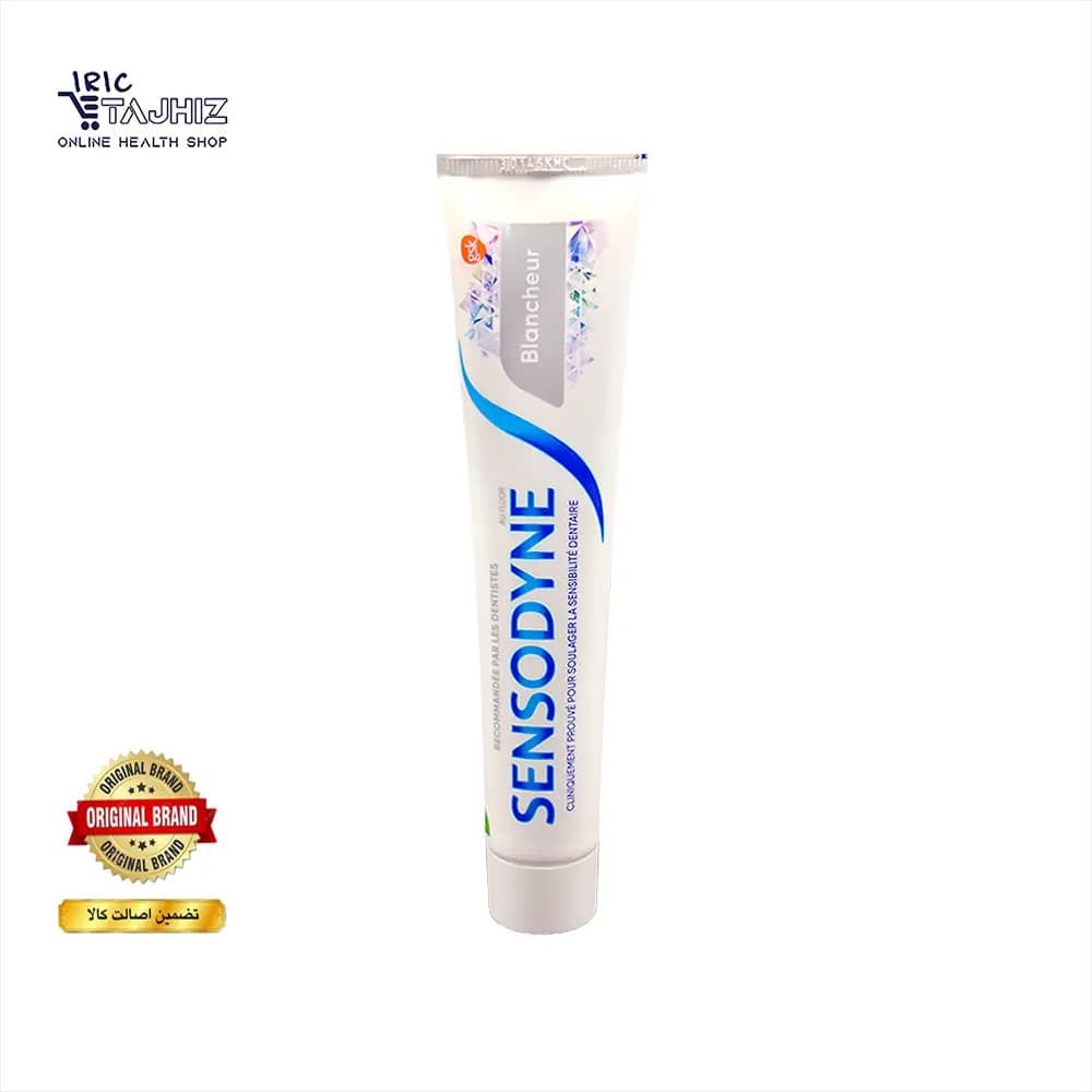 خمیر دندان سفید کننده سنسوداین اصل مدل بلانچر Blancheur حجم 75 میل
