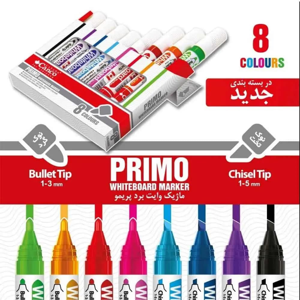 ماژیک وایت برد 8 رنگ کنکو مدل Canco Primo — تصویر ۶