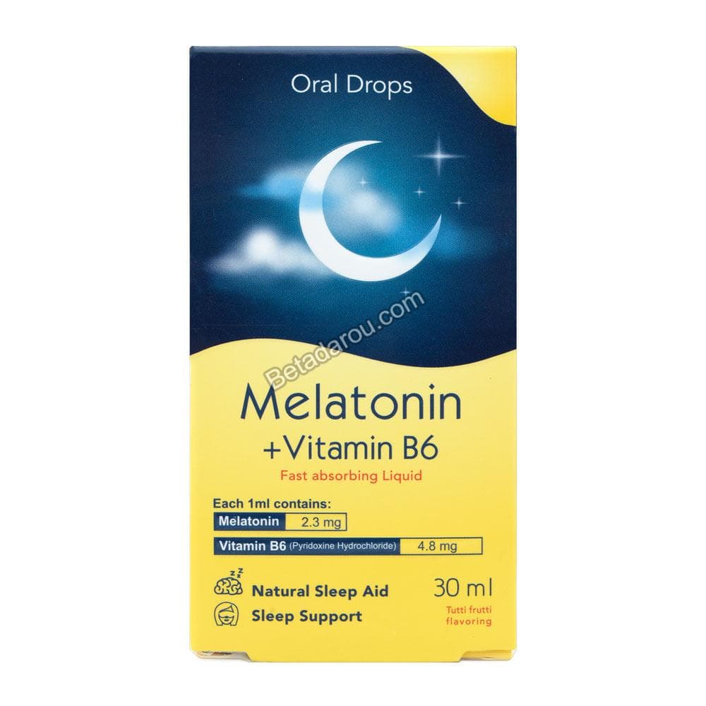قطره ملاتونین و ویتامین ب6 خوارزمی 30 میلی لیتر — تصویر ۳