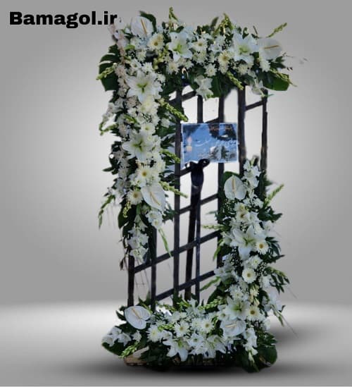 تاج گل ترحیم قاب-کد 2032