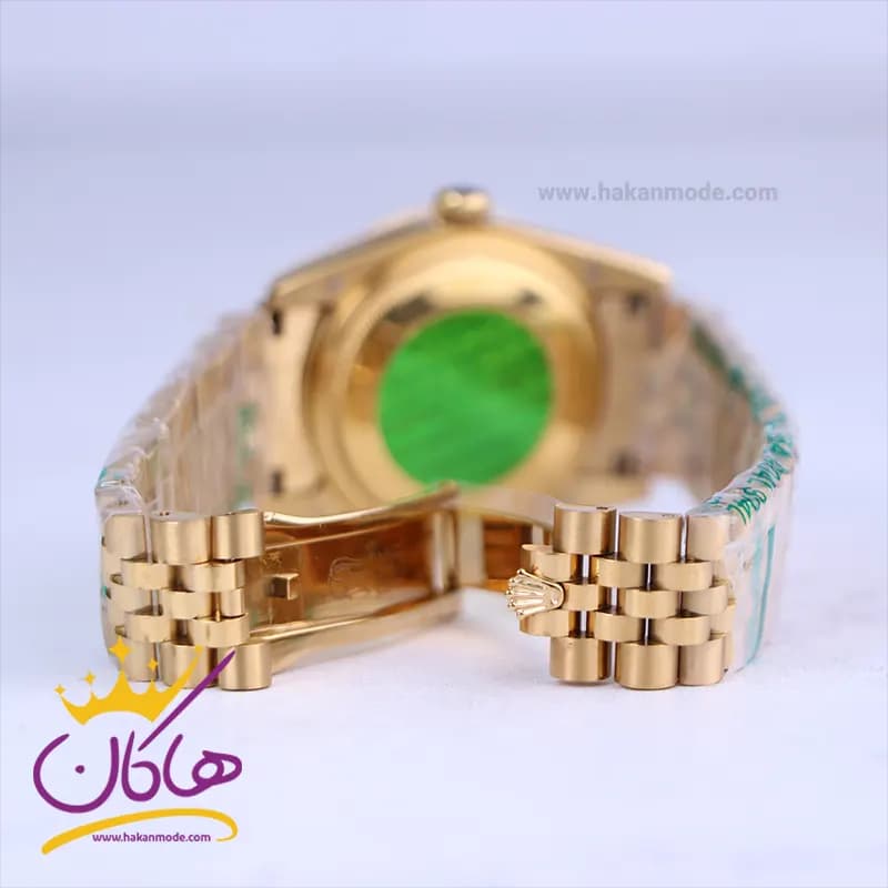 ساعت رولکس مردانه فلزی دیت جاست طلایی 4043/48 — تصویر ۳