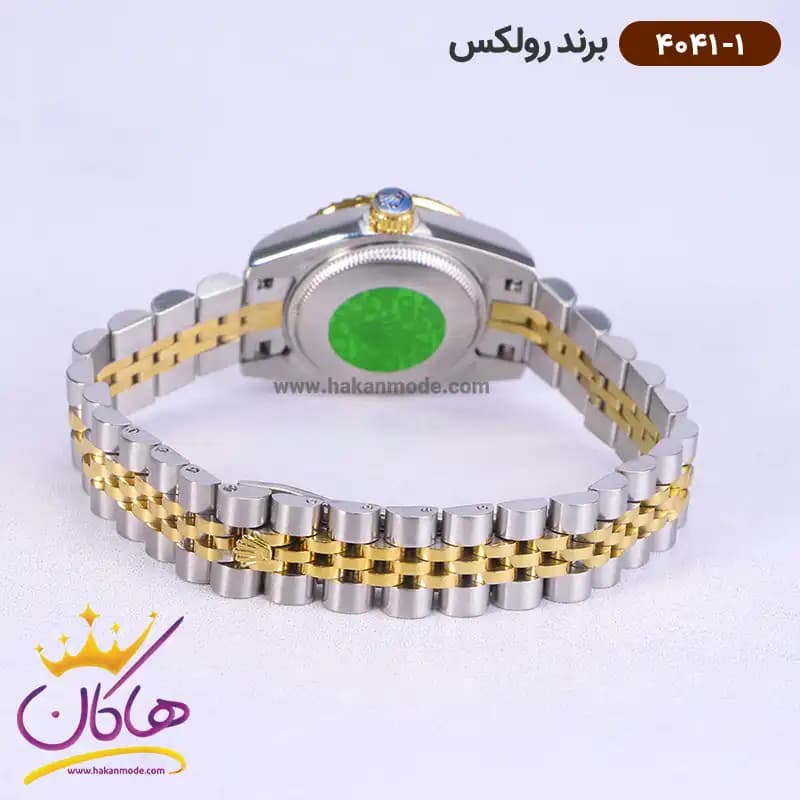 ساعت رولکس زنانه فلزی دیت جاست صفحه سفید 4041/1 — تصویر ۶