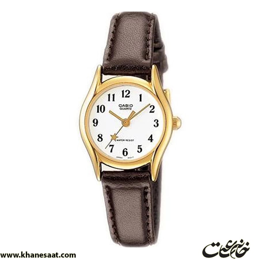 ساعت مچی کاسیو زنانه بند چرم قهوه ای LTP-1094Q-7B4RDF — تصویر ۳