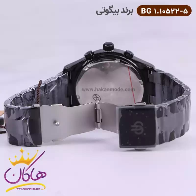 ساعت بیگوتی مردانه فلزی فول تایم مشکی کد BG.1.10522-5 — تصویر ۴