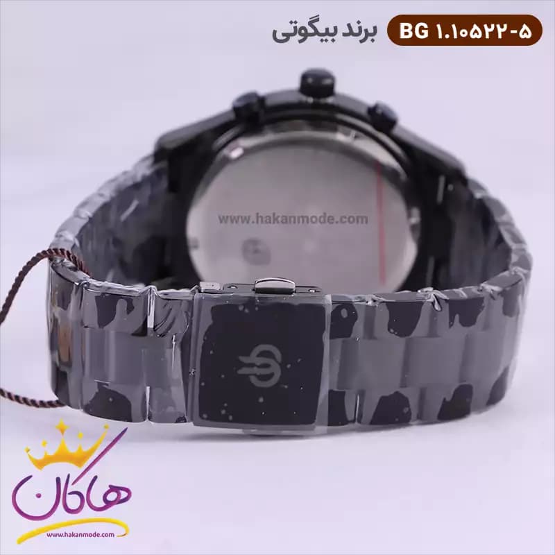 ساعت بیگوتی مردانه فلزی فول تایم مشکی کد BG.1.10522-5 — تصویر ۵
