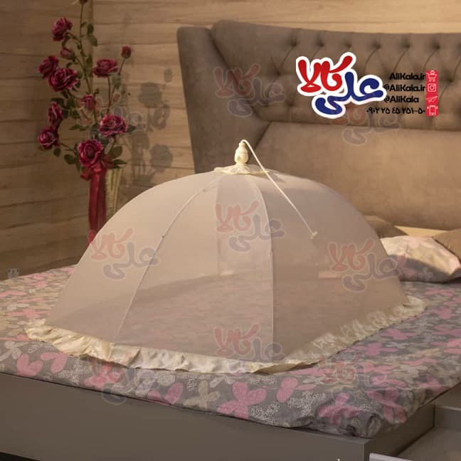 پشه بند کودک مدل چتری 4 میل حریر