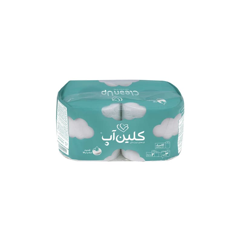 دستمال توالت کلین آپ مدل ابر بسته 2 عددی — تصویر ۳