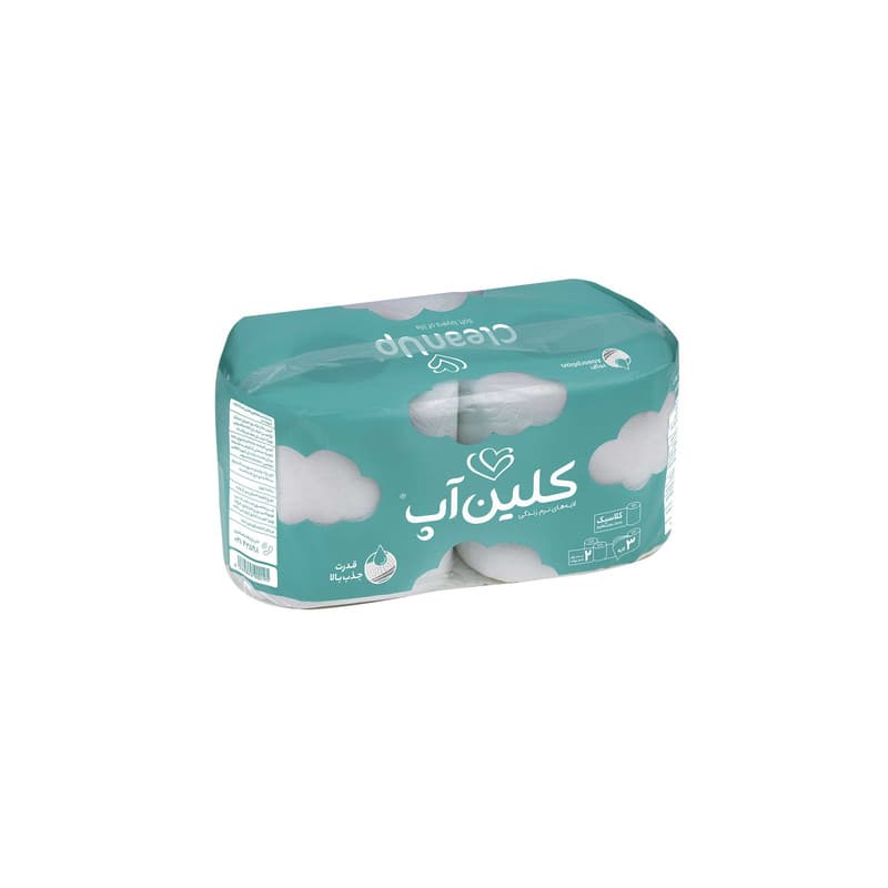 دستمال توالت کلین آپ مدل ابر بسته 2 عددی — تصویر ۵