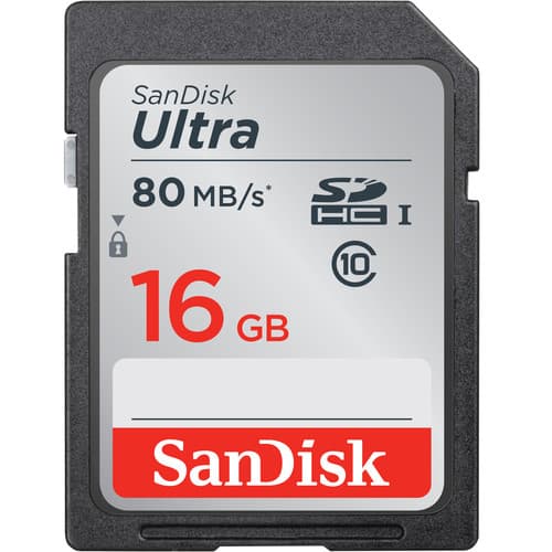 کارت حافظه SDHC سن دیسک مدل Ultra کلاس 10 استاندارد UHS-I U1 سرعت 533X 80MBps ظرفیت 16 گیگابایت