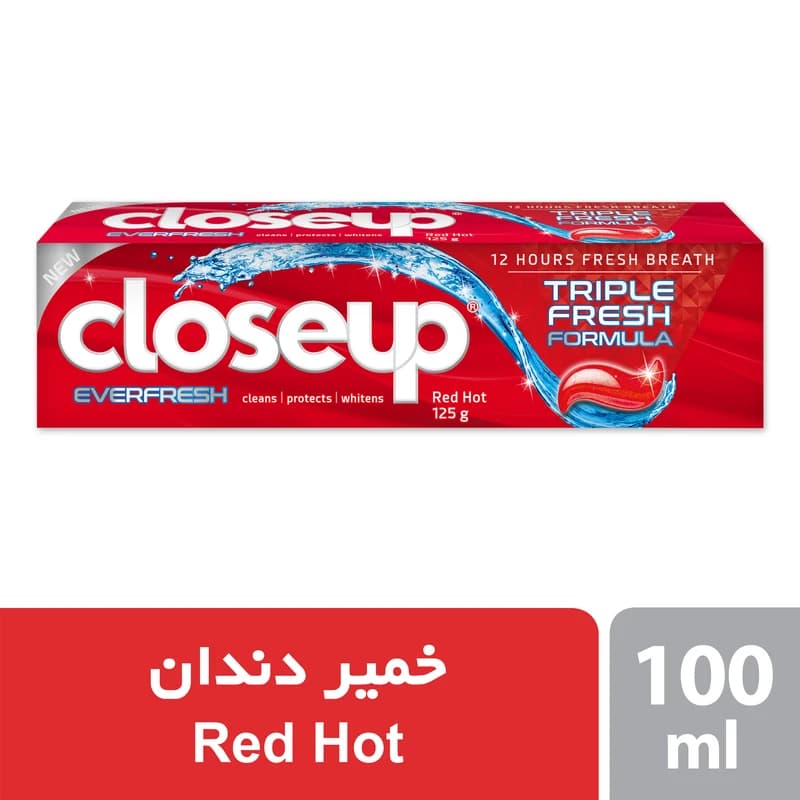 خمیر دندان کلوس آپ سری Ever Fresh مدل Red Hot وزن 125 گرم — تصویر ۵