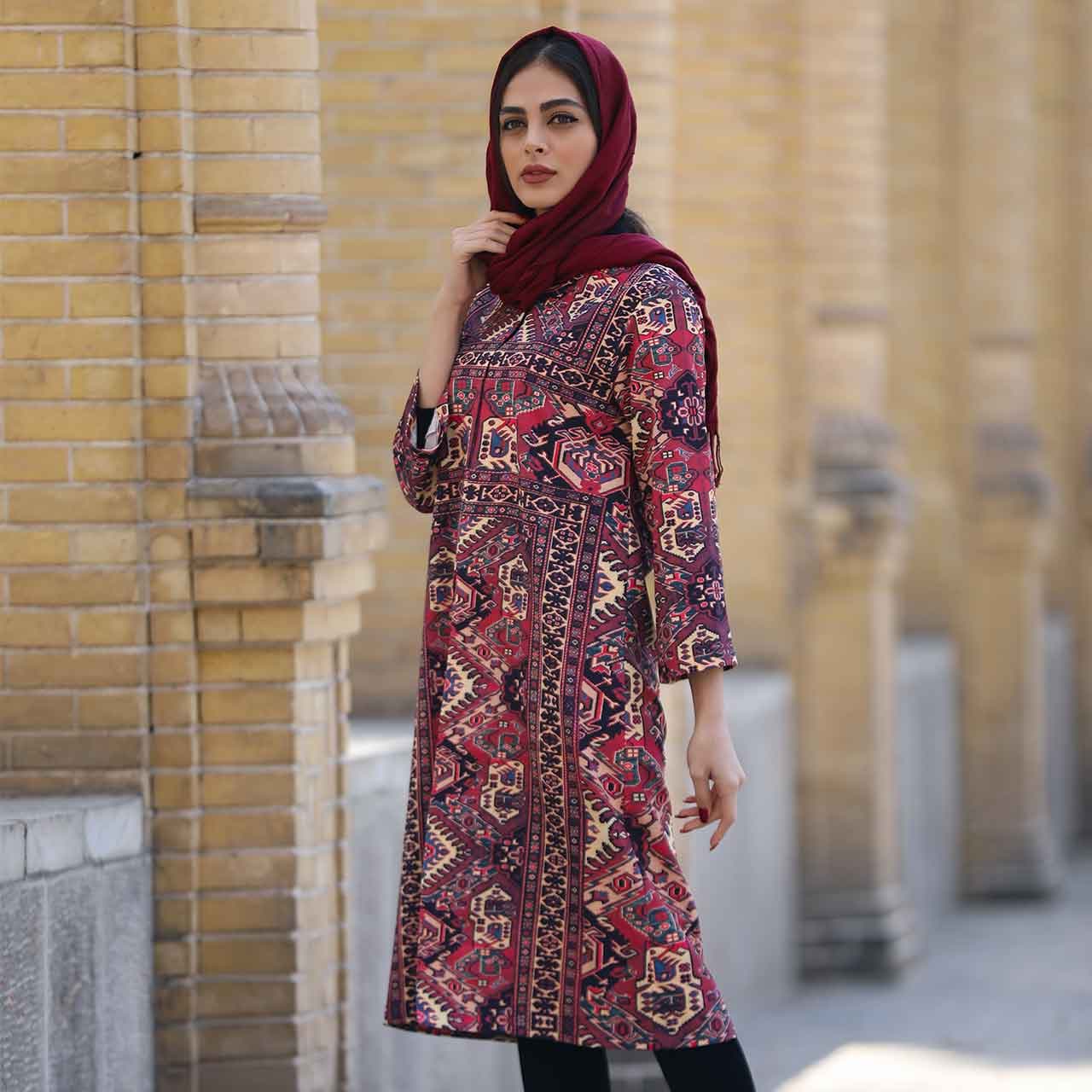 مانتو زنانه پارسی طرح فرش کویر