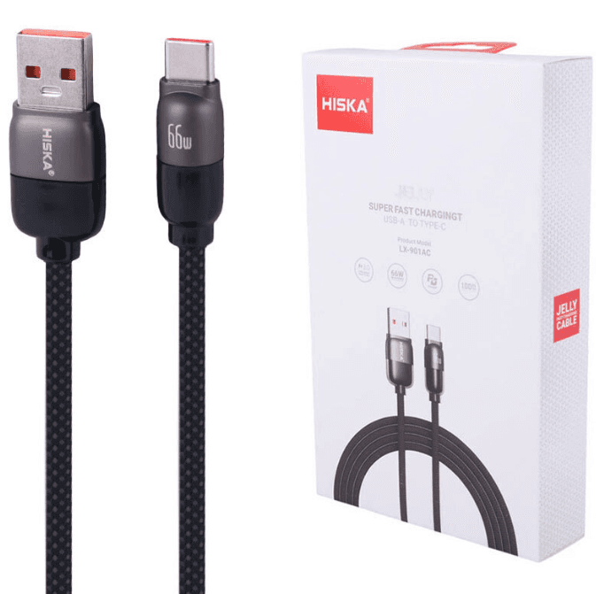 کابل تبدیل USB به USB-C هیسکا مدل LX-901AC طول 1 متر — تصویر ۳