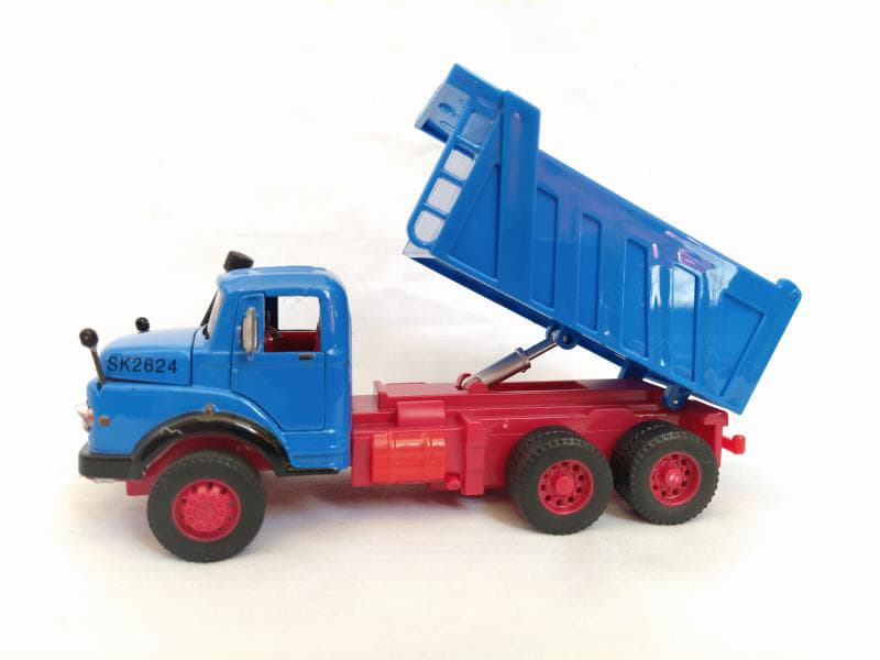 ماکت کامیون فلزی کمپرسی بنز مایلر Benz SK2624 کد 107 — تصویر ۵