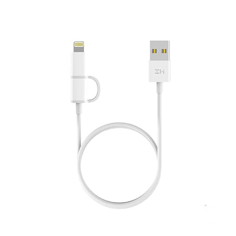 کابل zmi تبدیل USB به lighting/microUSB مدل AL801 — تصویر ۵
