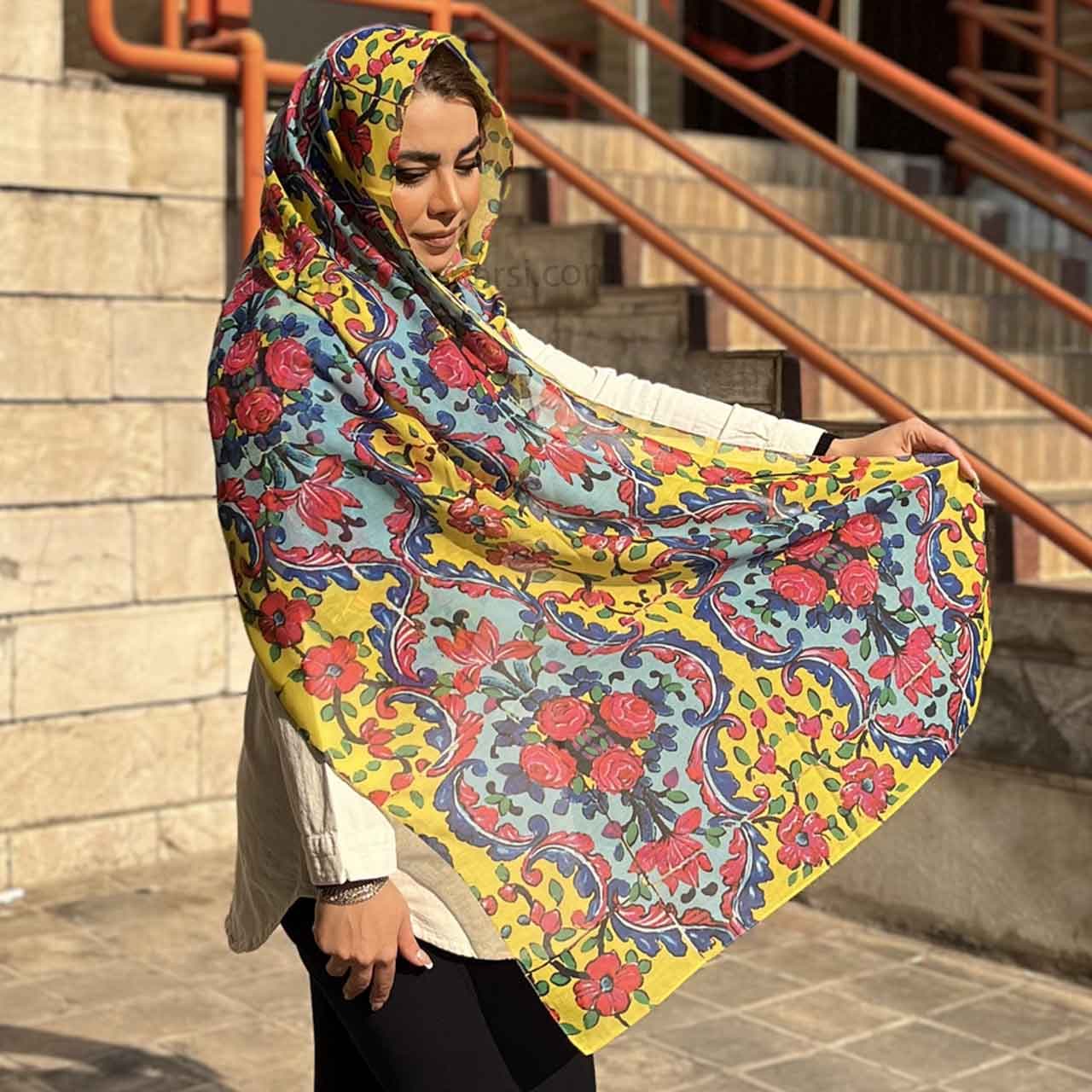 شال نخی زنانه کد 15 — تصویر ۴