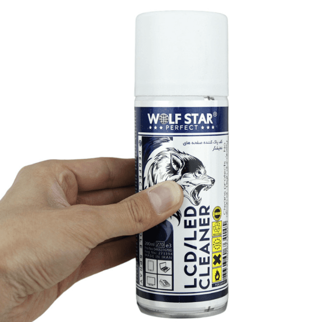 اسپری تمیز کننده ال سی دی و ال ای دی ولف استار کد WSlc حجم 200 میلی لیتر — تصویر ۷