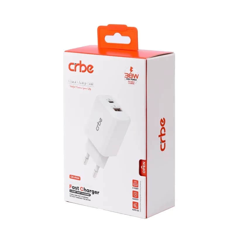 شارژر دیواری 38 وات کربی مدل CR-R104 مشکی گارانتی 12 ماهه تکنوپاز — تصویر ۴