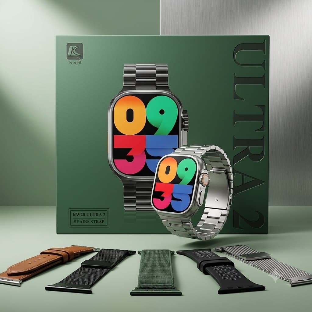 پک ساعت هوشمند مدل kw20 ultra 2 — تصویر ۵