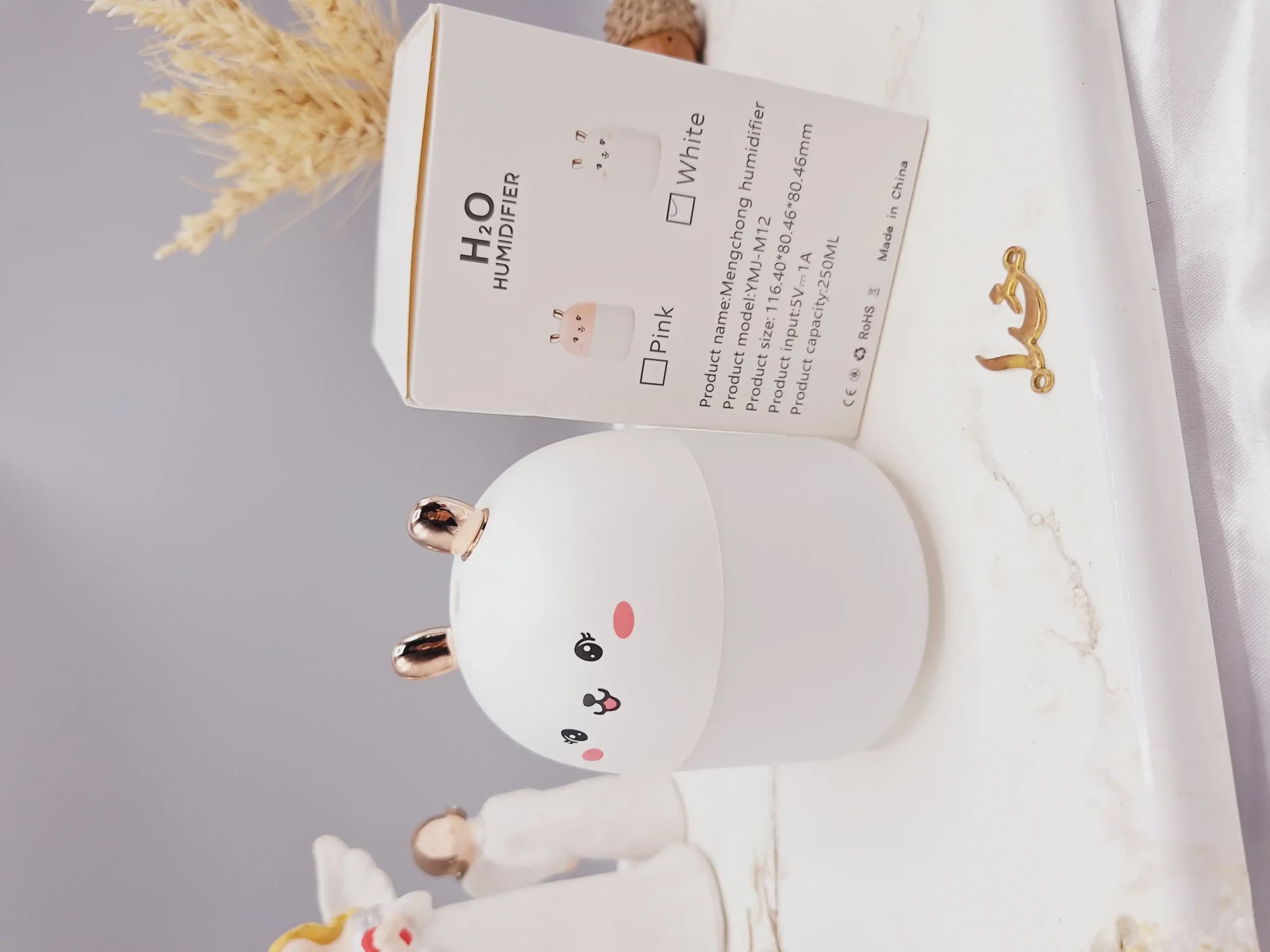 دستگاه بخور خرگوش کیوت سفید مدل HUMIDIFIER — تصویر ۶