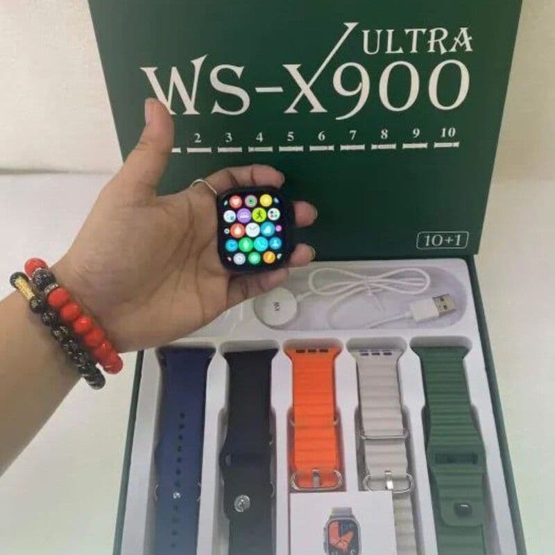 ساعت هوشمند WS-X900 Ultra | همراه 10 بند — تصویر ۱۰