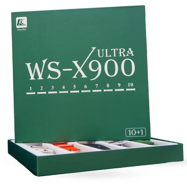 ساعت هوشمند WS-X900 Ultra | همراه 10 بند — تصویر ۶