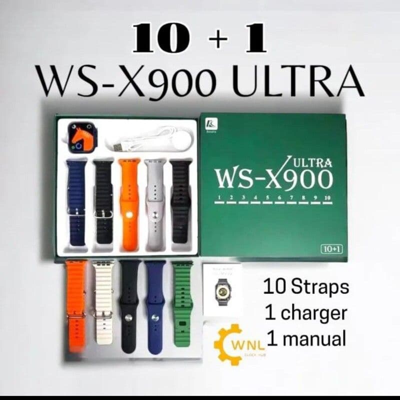 ساعت هوشمند WS-X900 Ultra | همراه 10 بند