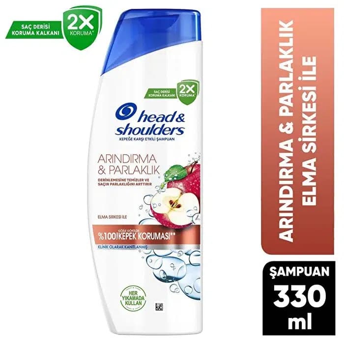 شامپو پاک کننده قوی و درخشان کننده هد اند شولدرز Head and Shoulders حاوی سرکه سیب — تصویر ۱۱