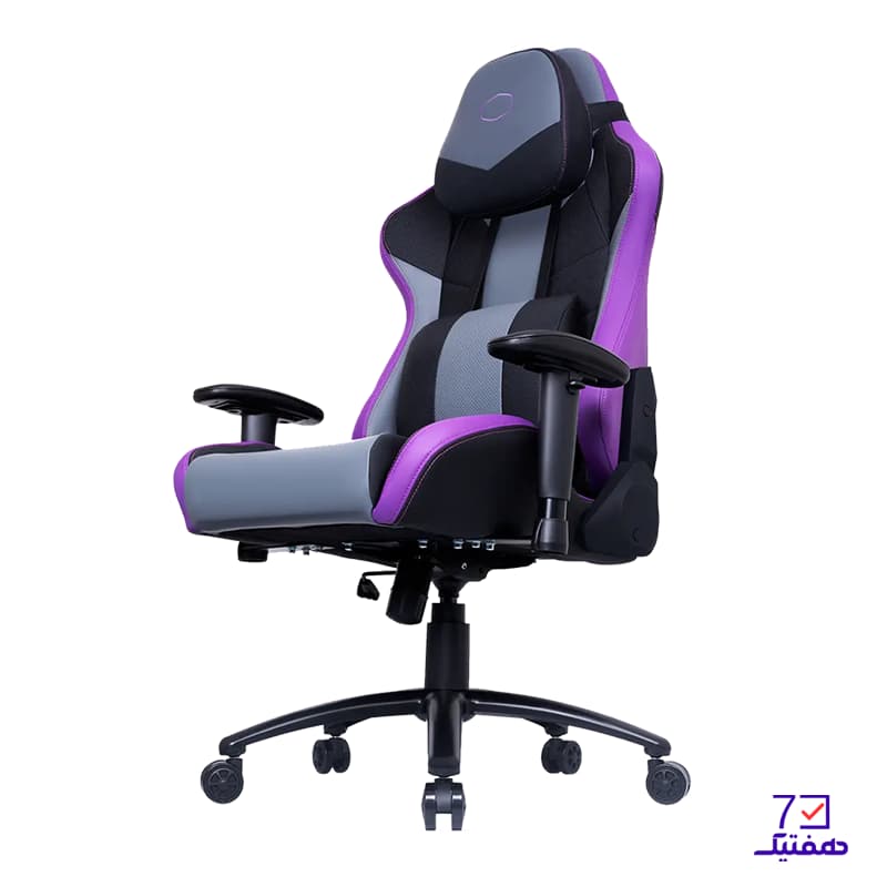 صندلی گیمینگ کولر مستر مدل GCR3 PURPLE BLACK — تصویر ۳