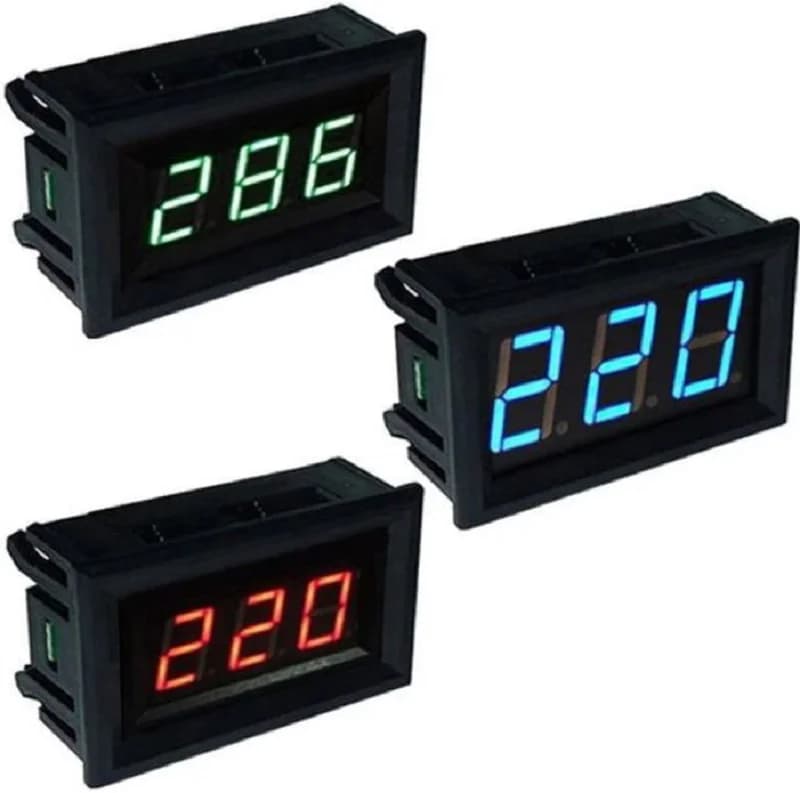 ماژول ولتمتر 500 ولتی پنلی AC (آبی-0.56اینچ) — تصویر ۶