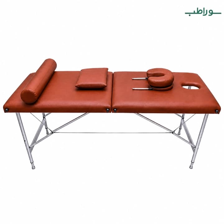 تخت ماساژ تاشو پرتابل پایه استیل – یکشکن و قابلحمل — تصویر ۳