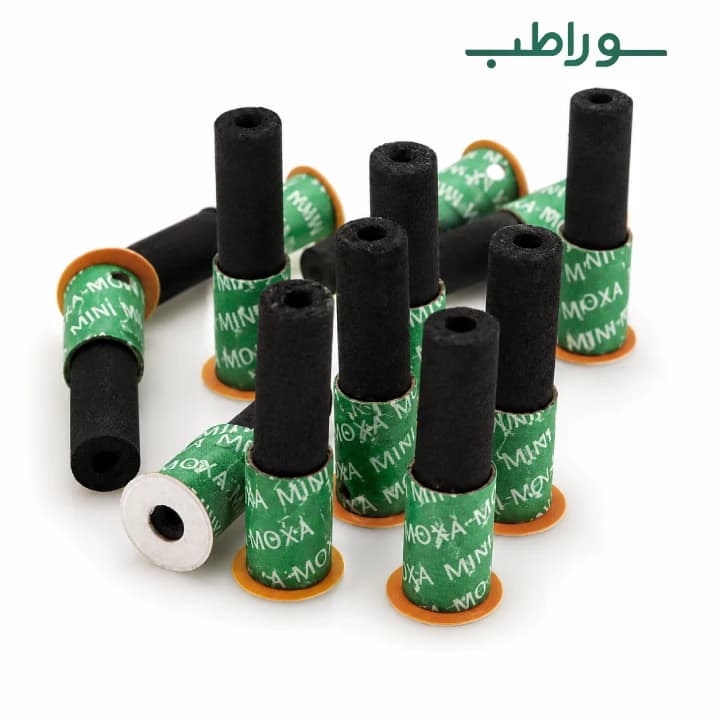 موکسا ذغالی چسب‌دار - بسته ۱۸۰ عددی