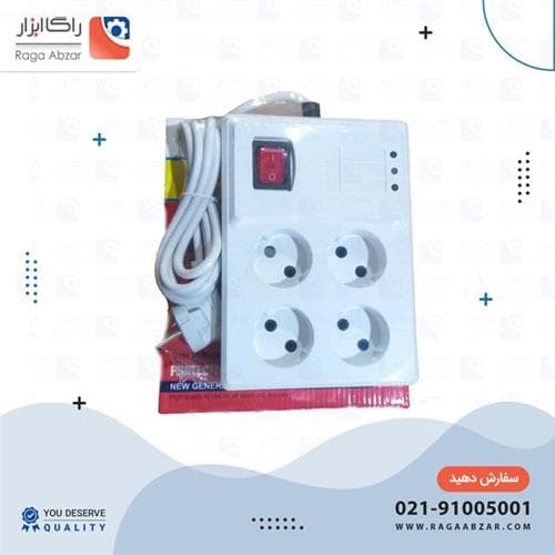 محافظ برق 4 خانه سیم کوتاه تک استار