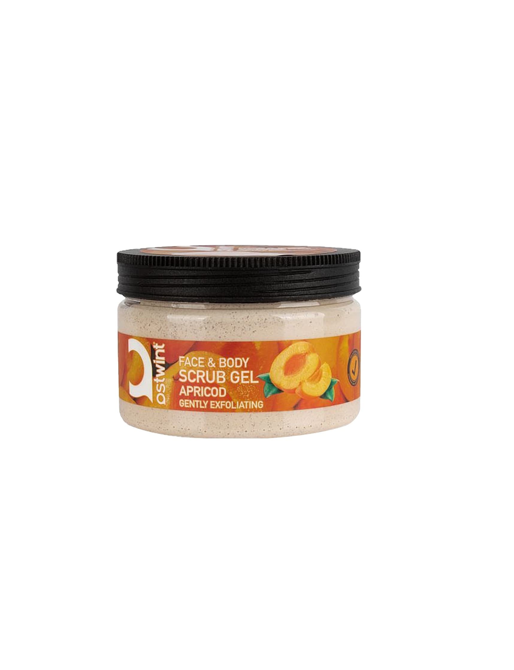 اسکراب استوینت OSTWINT مدل GENTLY EXFOLIATING APRICOD مناسب صورت و بدن حجم 300 میل — تصویر ۲