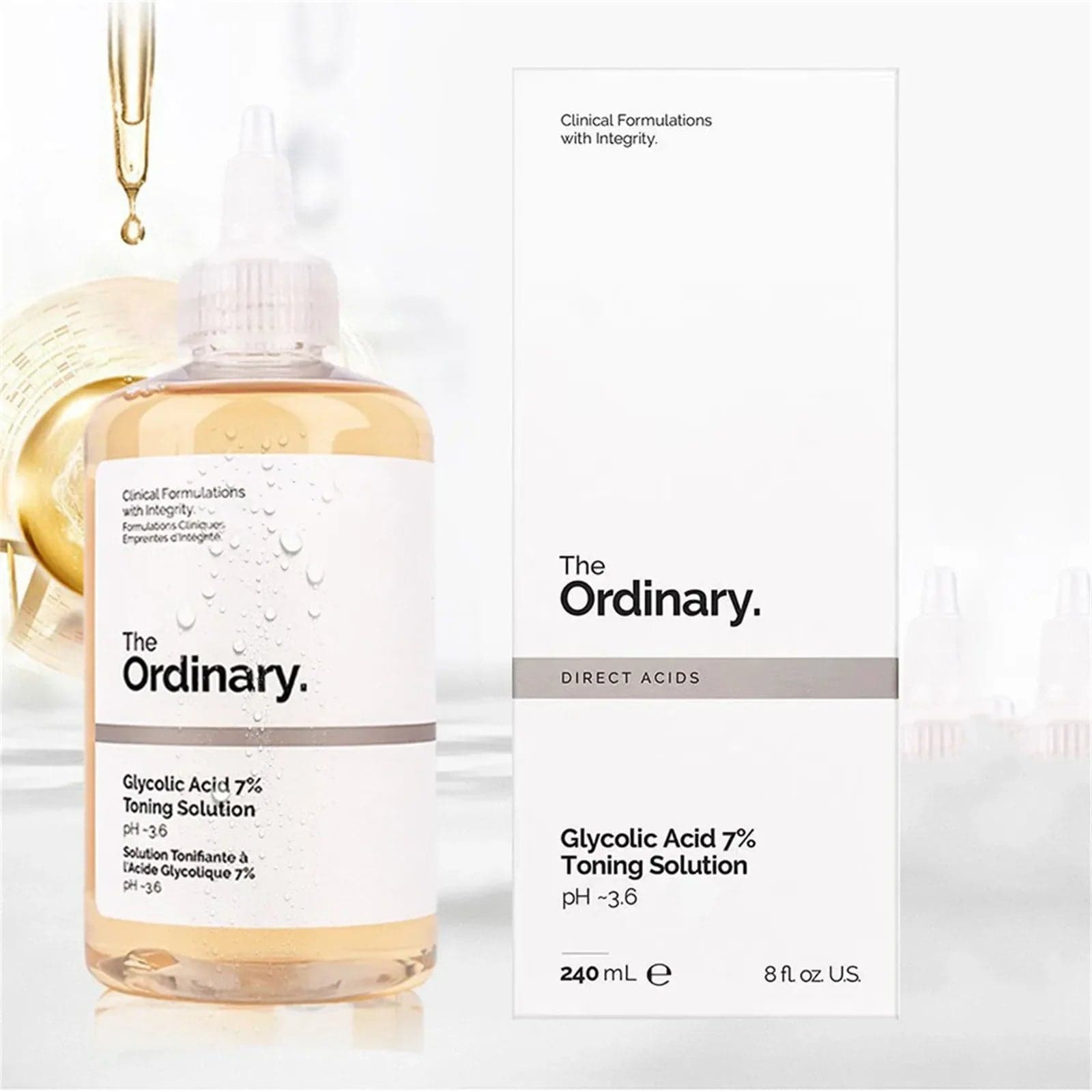 تونر گلیکولیک اسید اوردینری لایه بردار و روشن کننده Ordinary 240ml — تصویر ۱۰