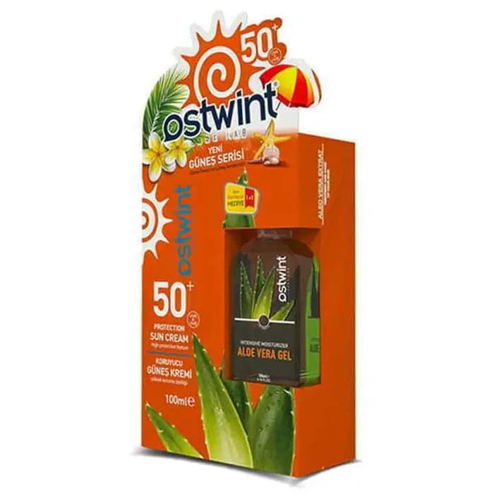 کرم ضدآفتاب استوینت OSTWINT و بهمراه ژل آلوئه ورا با SPF+50 حجم 100 میل — تصویر ۸