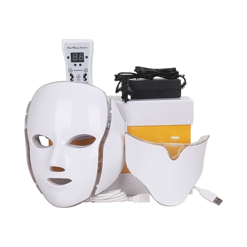 ماسک ال ای دی نقابی صورت و گردن LED و نور درمانی 2020 LED facial mask — تصویر ۲