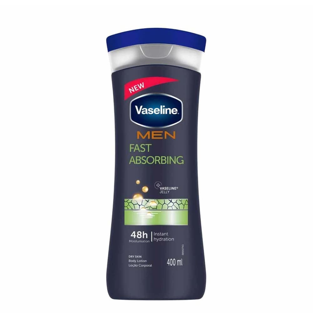 لوسیون بدن وازلین مردانه حجم 400 میل مدل Vaseline men fast absoring — تصویر ۱۱