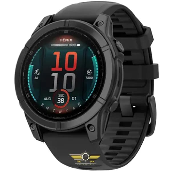 ساعت گارمین fenix E – 47 mm AMOLED Slate Gray | گالری ساعت تیک تاک - نمایندگی محبوب ترین برند های ساعت جهان در ایران