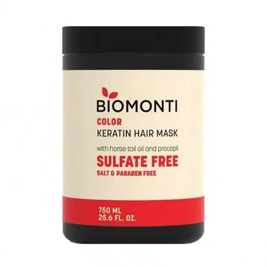 ماسک مو بیومونتی Biomonti مدل Color حجم 750 میل