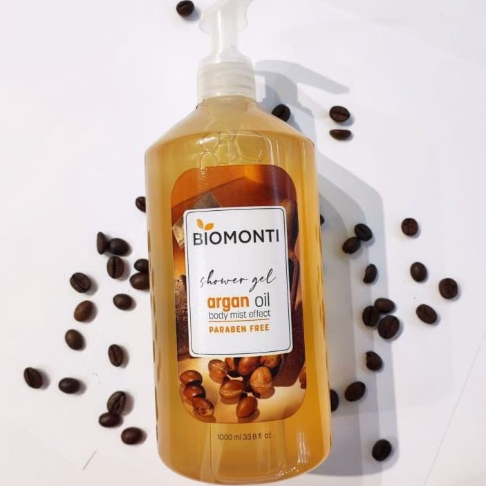 شامپو بدن بدون سولفات و پارابن BIOMONTI حاوی روغن آرگان 1000 میل