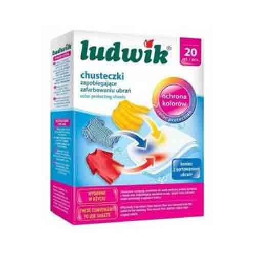 دستمال اختلال رنگ لودویک مانع از پخش رنگ لباس بسته 20 عددی ludwik color