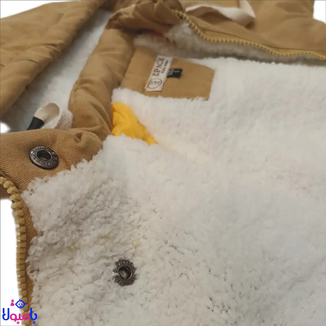 کاپشن کتان کرم برند ایپک — تصویر ۸