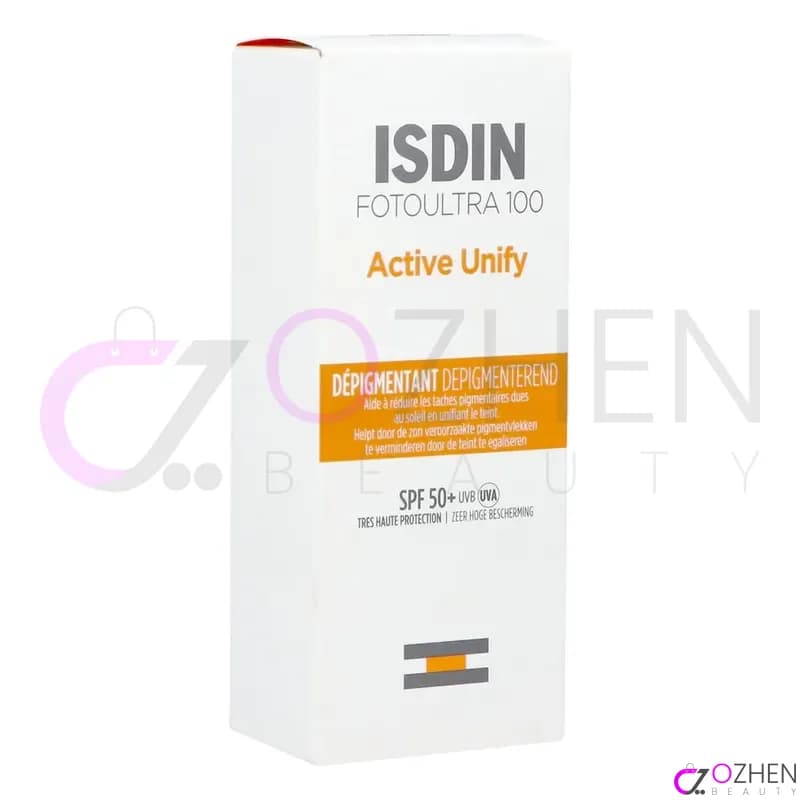 ضدافتاب ایزدین Isdin مدل اکتیو یونیفای بی رنگ 50 میل Active Unify ضد لک SPF 50 — تصویر ۱۲