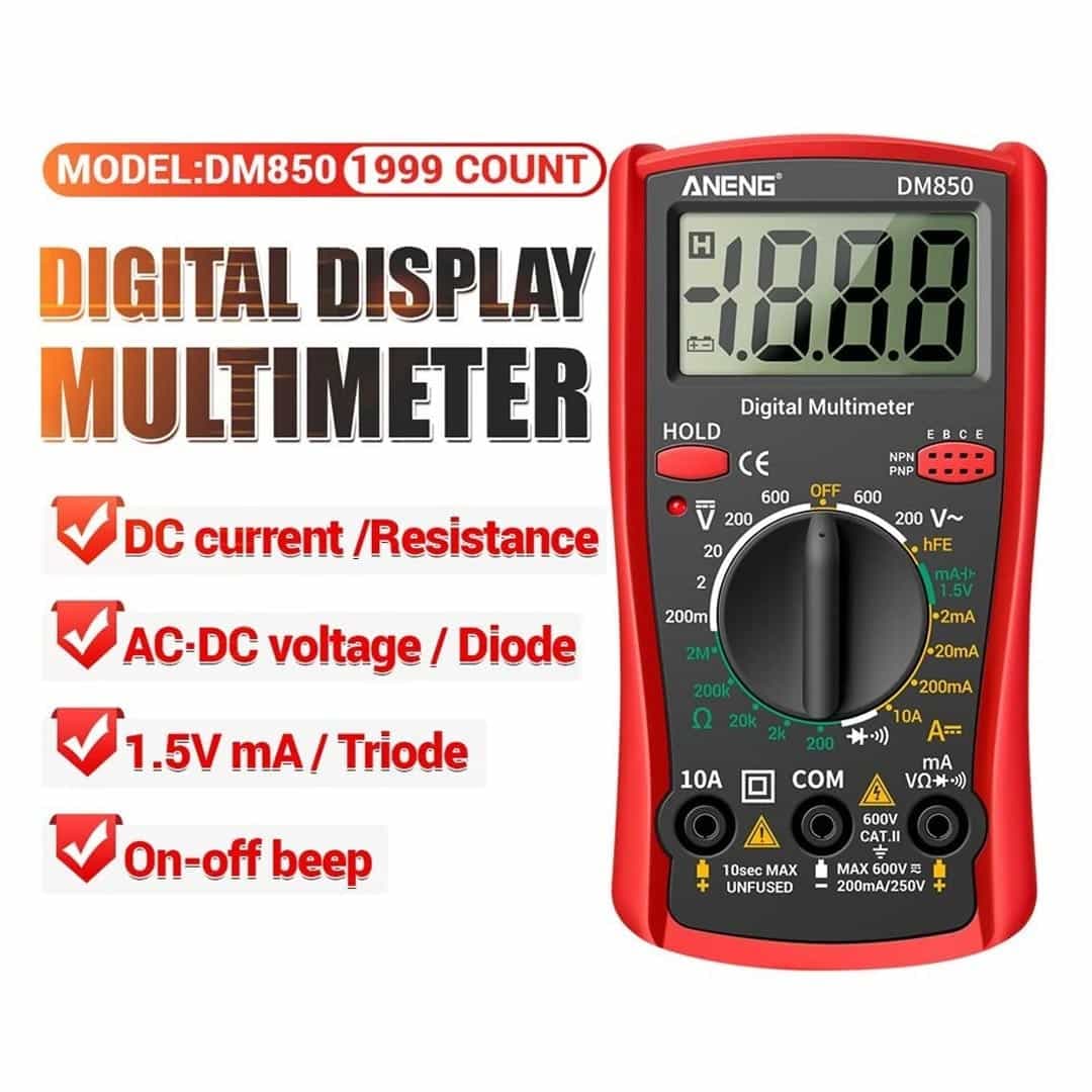 مولتی متر دیجیتالی ANENG مدل DM850 — تصویر ۶