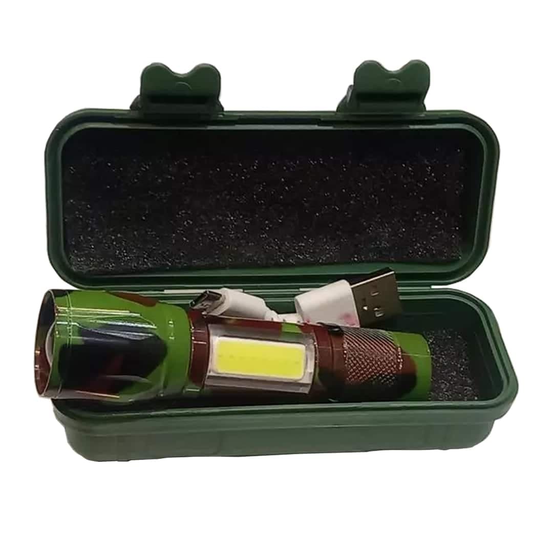 چراغ قوه پلیسی Flashlight COB+XPE LED چریکی